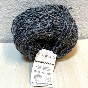 Rowan ‘summer tweed’ 1 Skein.50g. Grey’s. Variegated. Silk & Cotton Blend. NWT